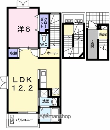 メープルコート[1LDK/53.01m2]の間取図