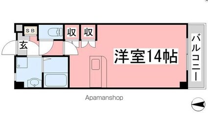 イヒラニハイツ[1R/35.28m2]の間取図