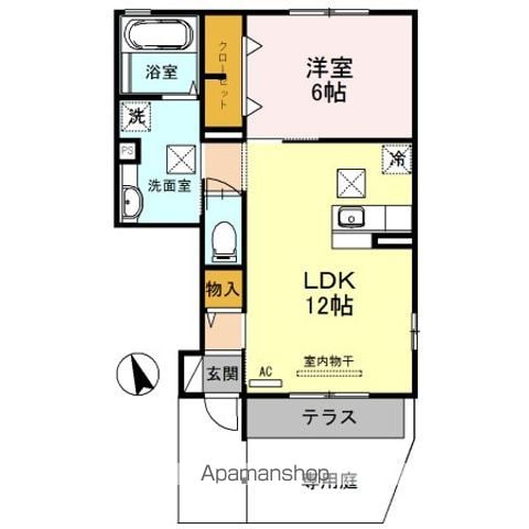 和歌山市楠見中のアパートの間取り