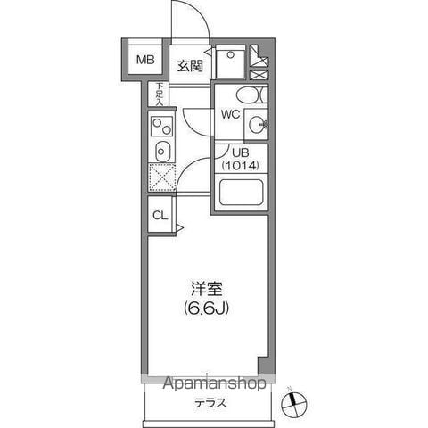 【ガーラプレイス八幡山壱番館の間取り】