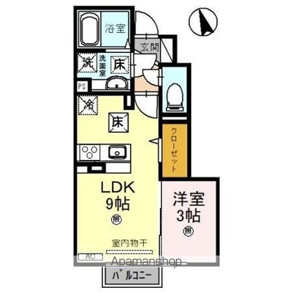 レガーロ[1LDK/30.49m2]の間取図