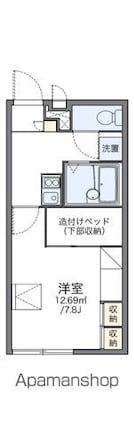 レオパレスシャルマン[1K/21.81m2]の間取図