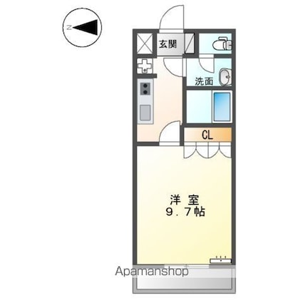 ヴィア　イン　シンタク[1K/29.75m2]の間取図