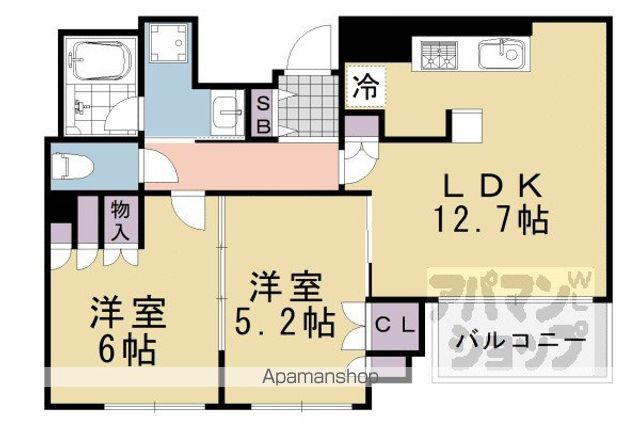 イーグルコート御池新町の間取り写真