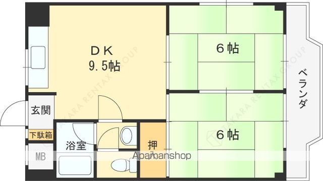 リバーサイド甲陽園の間取り写真