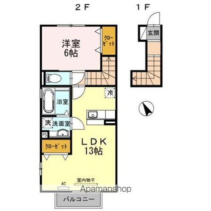 メゾン　ヒマワリ[1LDK/51.12m2]の間取図