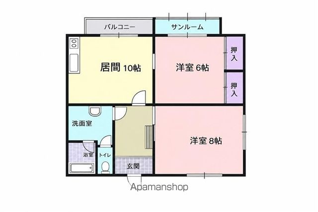 グランドハイツ新明C棟の間取り写真