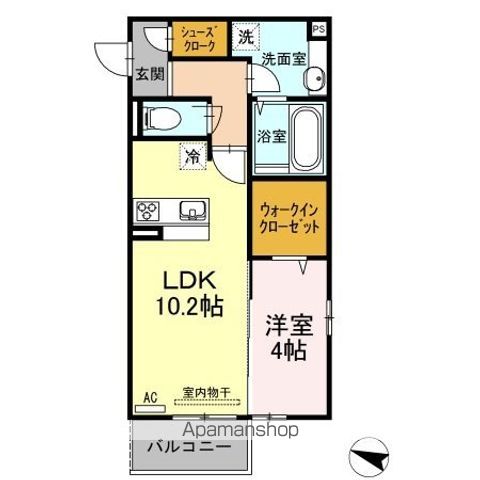 DーROOM新鳥栖 A棟の間取り写真