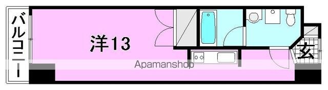 カローラ木屋町[1R/28.35m2]の間取図