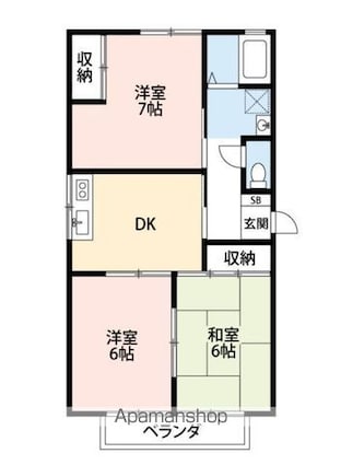 ツインヴィレッジＭＯＲＩＴＡ[3DK/55.58m2]の間取図
