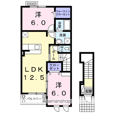 シェーネ 康の間取り写真