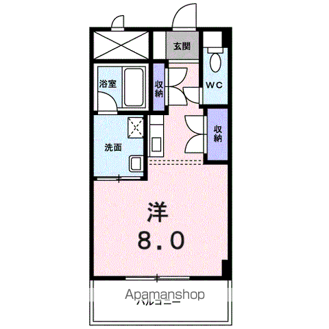 伊予鉄道本町線 本町六丁目駅 徒歩8分 4階建 築29年の間取り写真