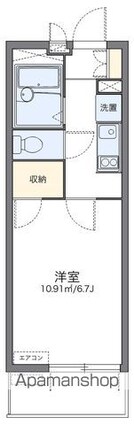 レオパレスときわマンションⅡ[1K/20.81m2]の間取図