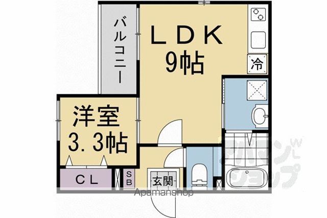 ハーモニーテラス西院四条畑町の間取り写真