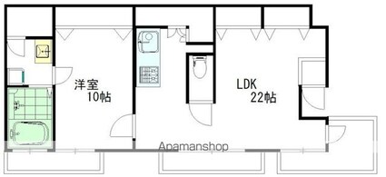 シャトー阿佐ヶ谷[1LDK/78.12m2]の間取図