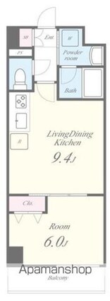 Ｖｉｌｌａ　Ｂｌａｎｃｈｅ[1LDK/35.57m2]の間取図