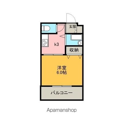 メゾン中央[1K/15m2]の間取図