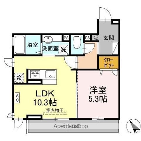 同じ建物の物件間取り写真 - ID:214059709421