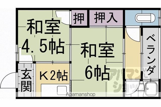 岡本荘の間取り写真