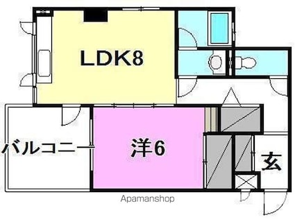 ＨＡＭＡＤＡ　ＢＬＤ[1LDK/32m2]の間取図