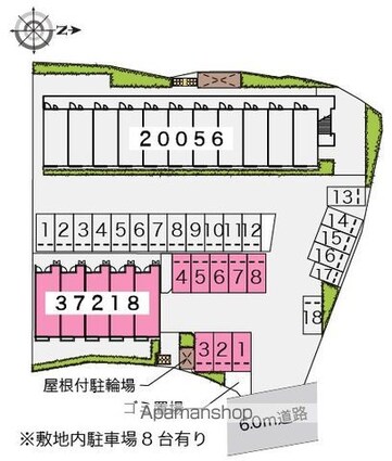 レオパレス太陽Ⅱ[1K/23.61m2]の配置図