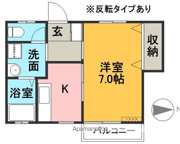 イーストビレッジA棟の間取り写真
