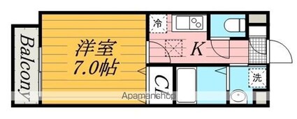 Ｆｏｒｅｓｔ　ｍａｉｓｏｎ白鳥[1K/24.63m2]の間取図
