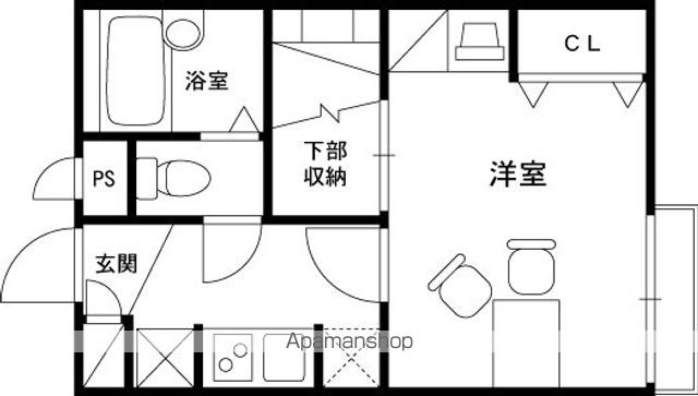 レオパレスシャルムの間取り写真