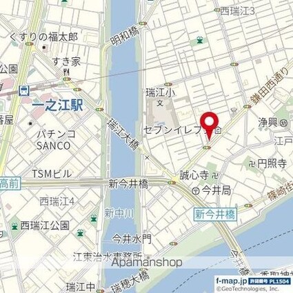 東京都江戸川区西瑞江３丁目[1R/12.88m2]の周辺