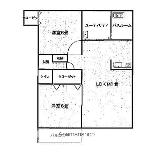 ベルフォートAの間取り写真