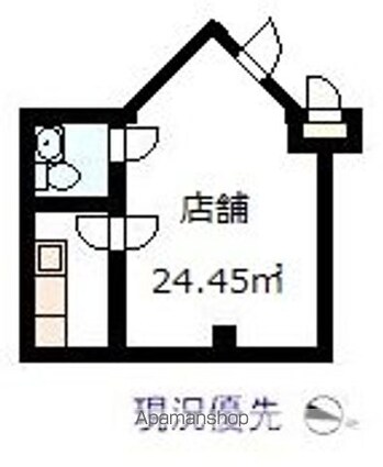 オリエント・クボ[店舗/24.45m2]の間取図