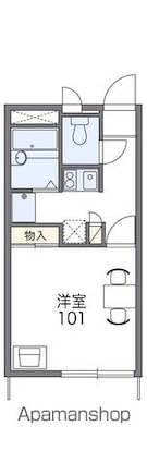 レオパレスＮｉｍｏ[1K/22.35m2]の間取図