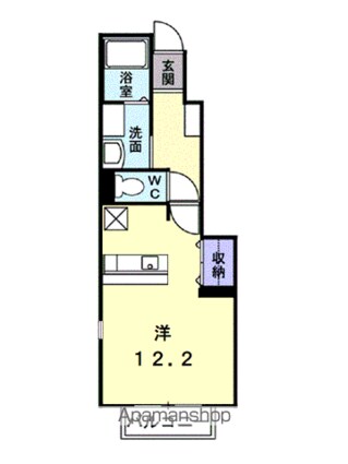 ベル・オーブＣ[1R/32.9m2]の間取図