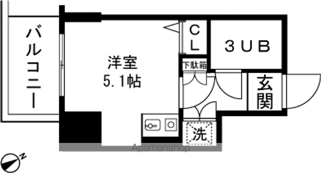 ライオンズマンション長岡駅東の間取り写真