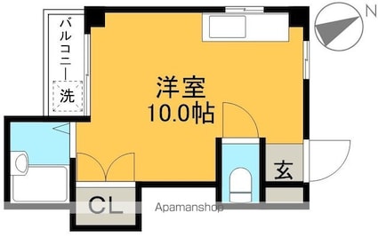 ファンタジーＭＫ[1R/24m2]の間取図