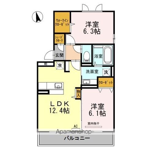 グランディオール城南二番館の間取り