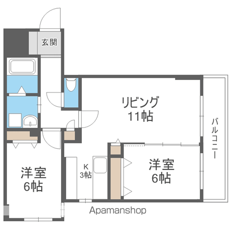 ラディア山鼻の間取り写真
