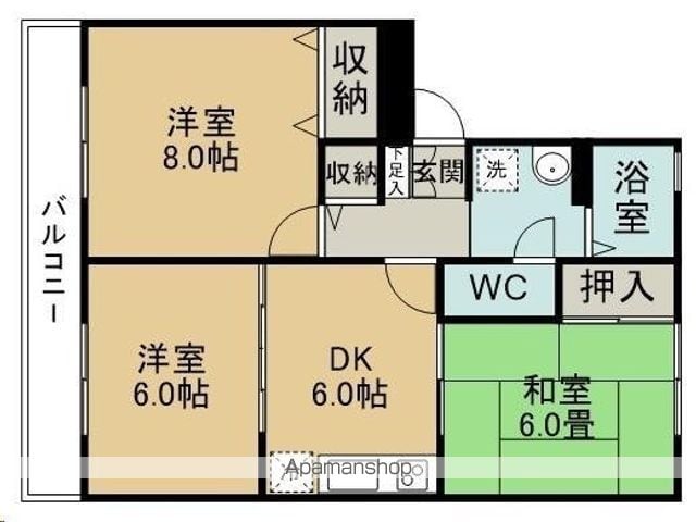 ロイヤルガーデンA棟の間取り写真