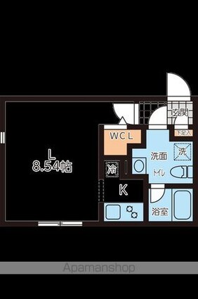 ＰＡＳＥＯ荻窪[1R/25.31m2]の間取図