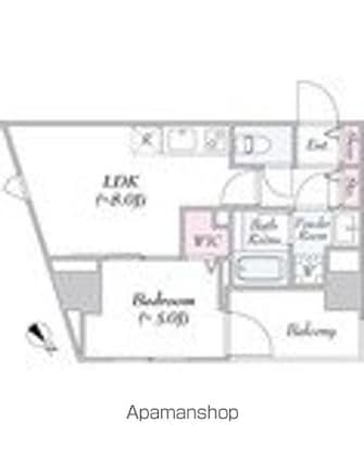 東京都世田谷区野沢３丁目[1LDK/32.7m2]の間取図