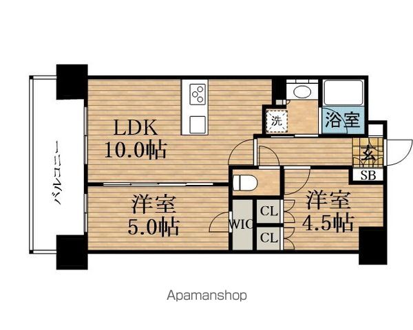 SK RESIDENCES SHINSAIBASHIの間取り写真