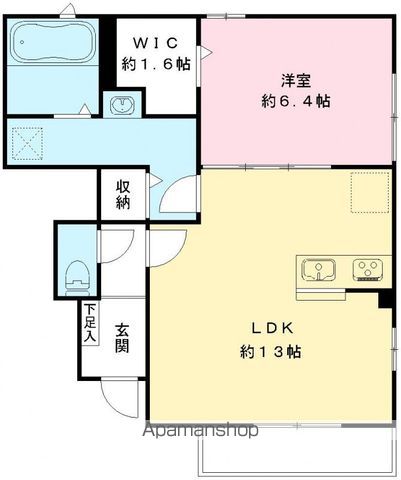 阿見町オカザキネクストの間取り写真