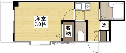 セブンビル[1K/25m2]の間取図