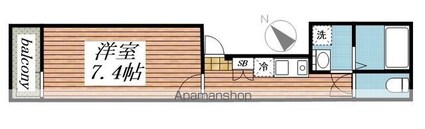 Ｄｏｍｉｌｅ[1K/24.64m2]の間取図