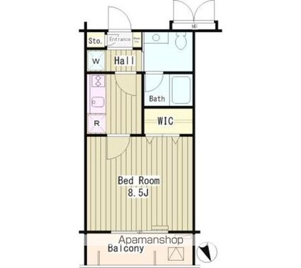ＴＩＥＲＲＡ石神井公園[1K/30.8m2]の間取図