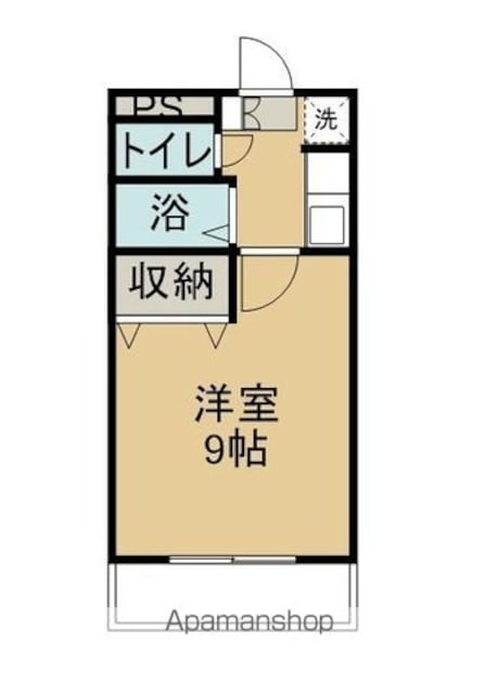 サンハイム寺田[1K/24.8m2]の間取図
