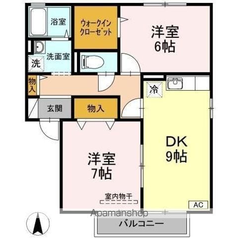 クラウディア A棟の間取り写真