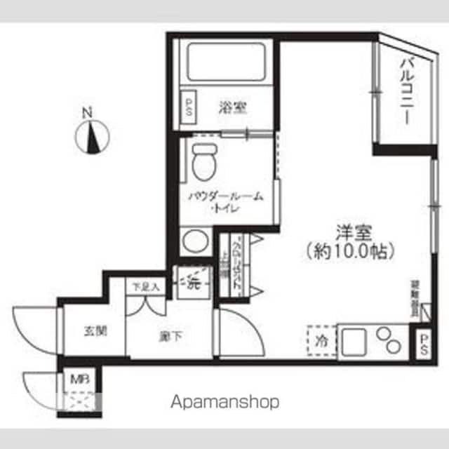 パティーナ中野[1R/29.22m2]の間取図