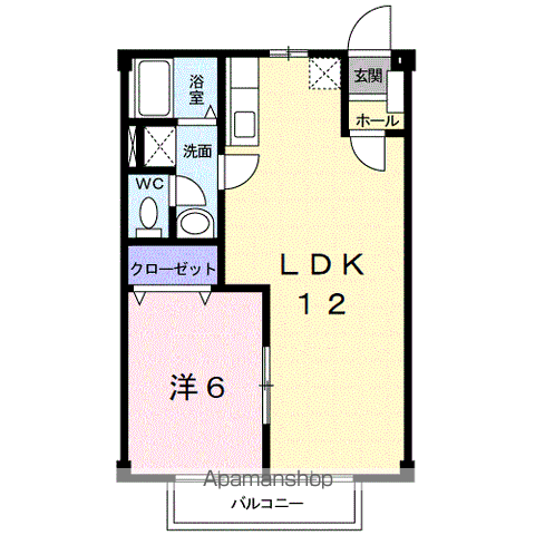 和歌山市布施屋のアパートの間取り