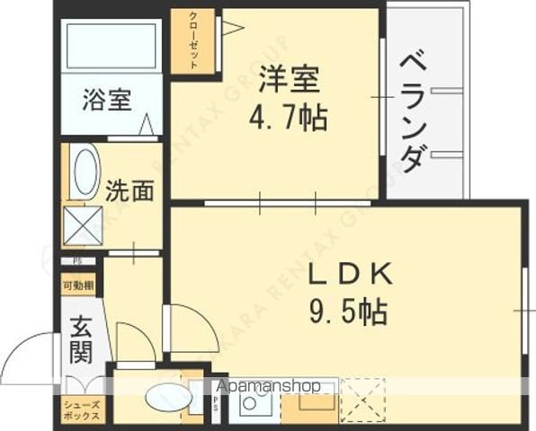 LOUIS APARTMENT 長瀬ノールの間取り写真